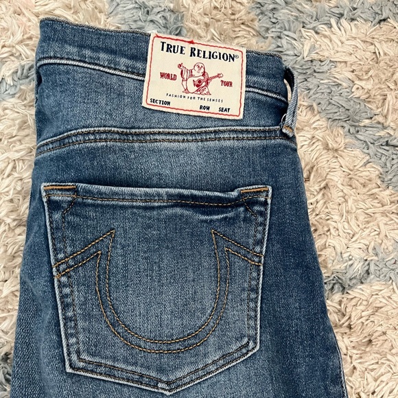 TRUE RELIGION~ “CAIA” ULTRA HIGH RISE RHINESTONE SKINNY JEANS SZ.31 - Picture 3 of 8